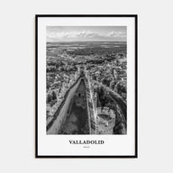 Valladolid, Spain Portrait B&W Poster