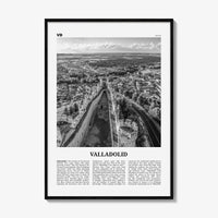 Valladolid Print Black and White Spain, Valladolid Wall Art, Valladolid Poster, Valladolid Photo, Valladolid Wall Décor, Valladolid Map