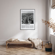 Valladolid, Spain Travel B&W Poster