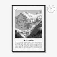 Valle d’Aosta Print Black and White, Valle d’Aosta Art, Valle d’Aosta Poster, Valle d’Aosta Photo, Valle d’Aosta Décor, Valle d’Aosta Map
