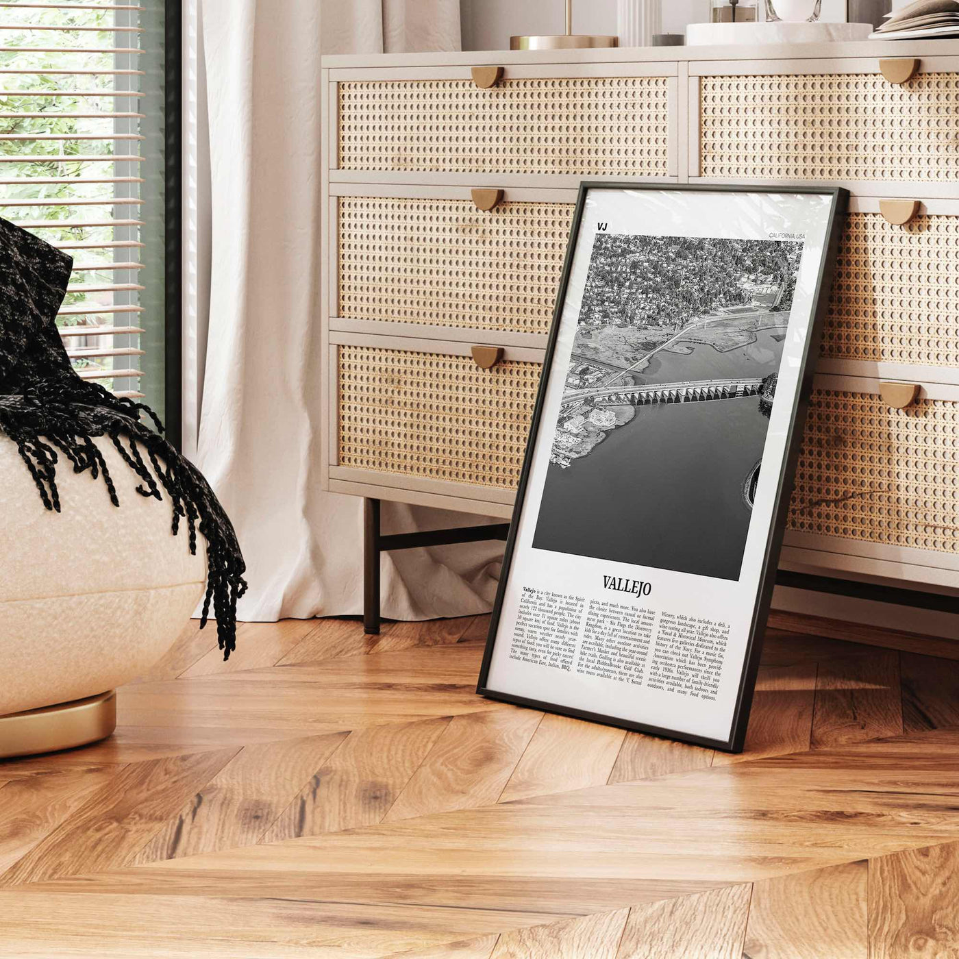 Vallejo Print Black and White, Vallejo Wall Art, Vallejo Poster, Vallejo Photo, Vallejo Wall Décor, California, USA, United States