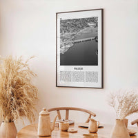 Vallejo Print Black and White, Vallejo Wall Art, Vallejo Poster, Vallejo Photo, Vallejo Wall Décor, California, USA, United States