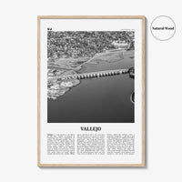 Vallejo Print Black and White, Vallejo Wall Art, Vallejo Poster, Vallejo Photo, Vallejo Wall Décor, California, USA, United States
