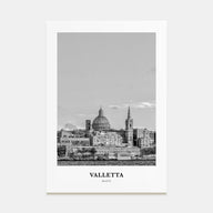 Valletta Portrait B&W Poster