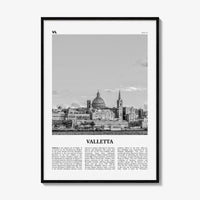 Valletta Print Black and White, Valletta Wall Art, Valletta Poster, Valletta Photo, Valletta Wall Décor, Malta, il-Belt