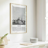 Valletta Print Black and White, Valletta Wall Art, Valletta Poster, Valletta Photo, Valletta Wall Décor, Malta, il-Belt