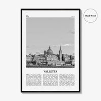 Valletta Print Black and White, Valletta Wall Art, Valletta Poster, Valletta Photo, Valletta Wall Décor, Malta, il-Belt