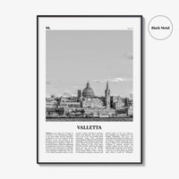 Valletta Print Black and White, Valletta Wall Art, Valletta Poster, Valletta Photo, Valletta Wall Décor, Malta, il-Belt