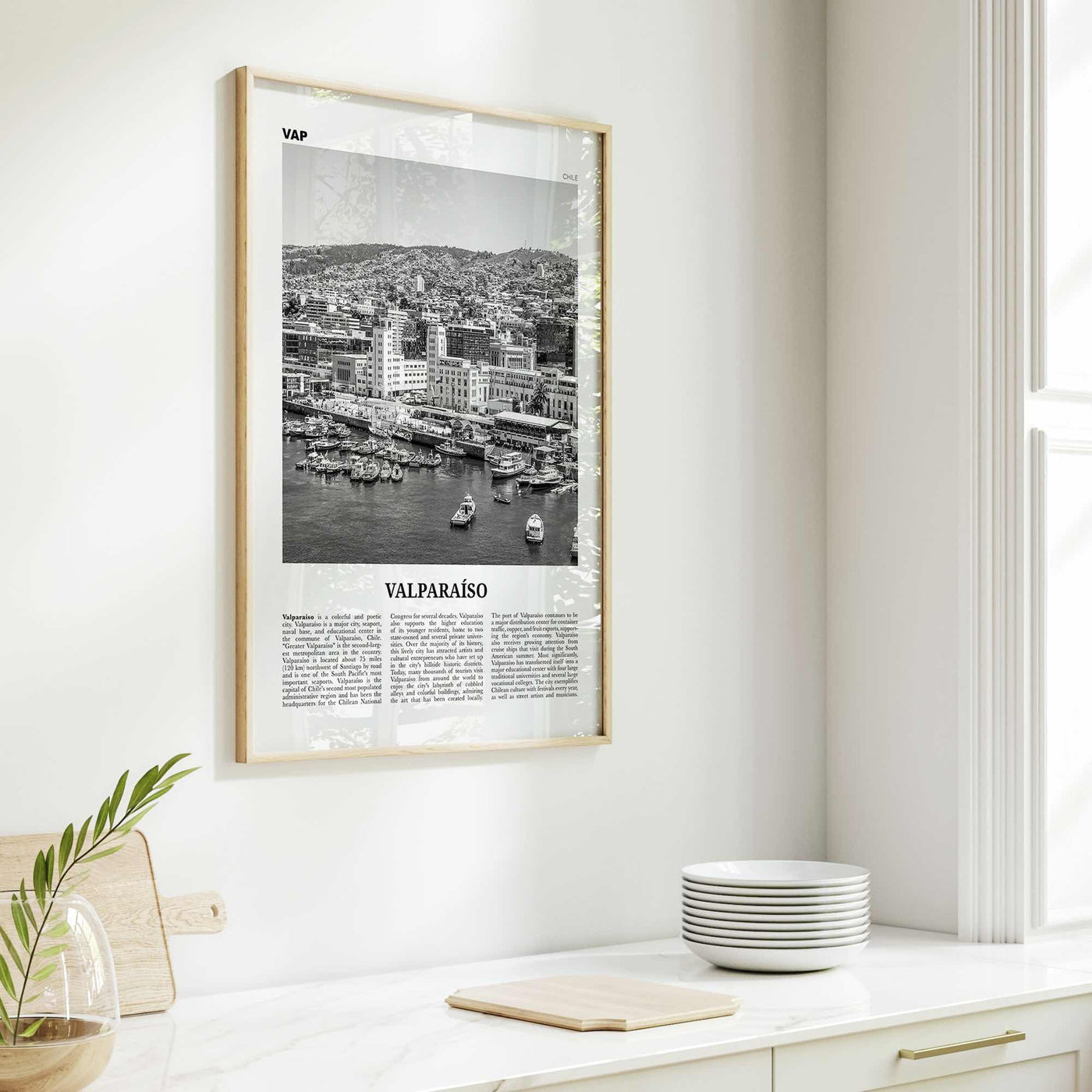 Valparaiso Print Black and White, Valparaíso Wall Art, Valparaíso Poster, Valparaíso Photo, Chile, Valparaíso, South America