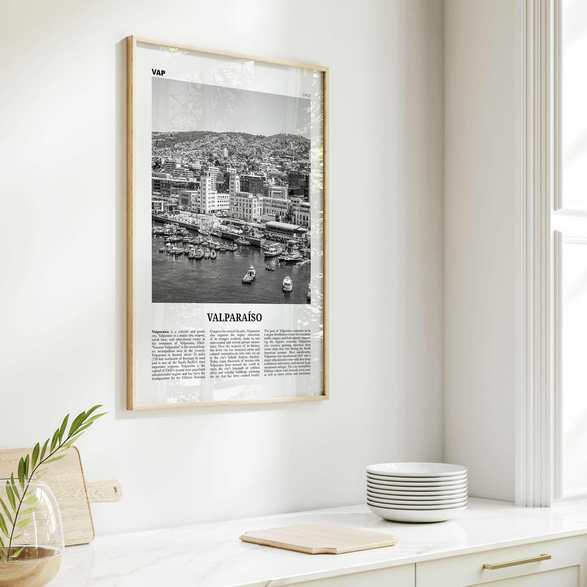 Valparaiso Print Black and White, Valparaíso Wall Art, Valparaíso Poster, Valparaíso Photo, Chile, Valparaíso, South America