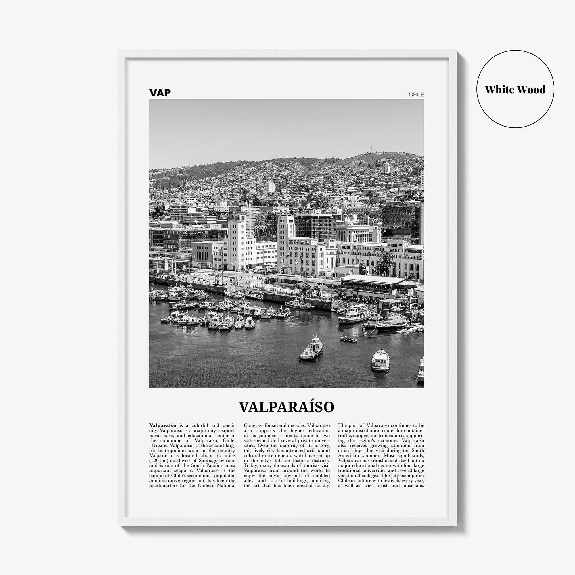 Valparaiso Print Black and White, Valparaíso Wall Art, Valparaíso Poster, Valparaíso Photo, Chile, Valparaíso, South America