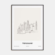 Vancouver, Canada Drawn Poster