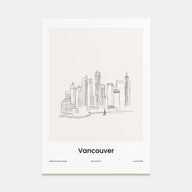 Vancouver, Canada Drawn Poster