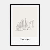 Vancouver, Canada Drawn Poster