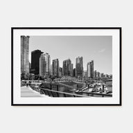 Vancouver, Canada Landscape B&W Poster