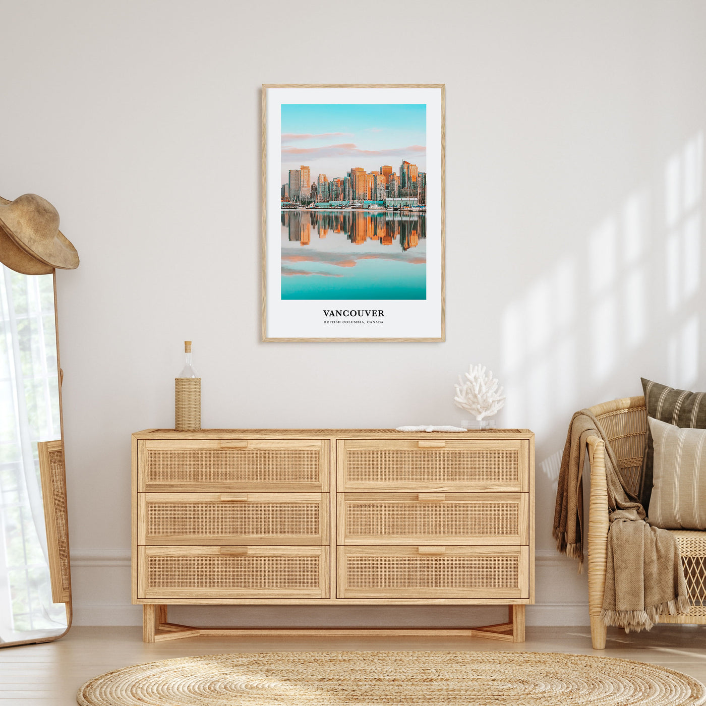 Vancouver, Canada Portrait Color No 1 Poster