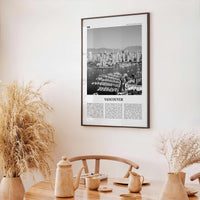 Vancouver Print Black and White Canada No 1, Vancouver Wall Art, Vancouver Poster, Vancouver Photo, British Columbia, North America
