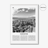 Vancouver Print Black and White Canada No 2, Vancouver Wall Art, Vancouver Poster, Vancouver Photo, British Columbia, North America
