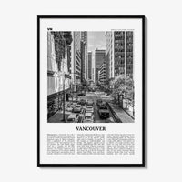 Vancouver Print Black and White Canada No 3, Vancouver Wall Art, Vancouver Poster, Vancouver Photo, British Columbia, North America