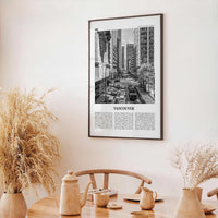 Vancouver Print Black and White Canada No 3, Vancouver Wall Art, Vancouver Poster, Vancouver Photo, British Columbia, North America