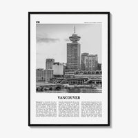 Vancouver Print Black and White Canada No 4, Vancouver Wall Art, Vancouver Poster, Vancouver Photo, British Columbia, North America