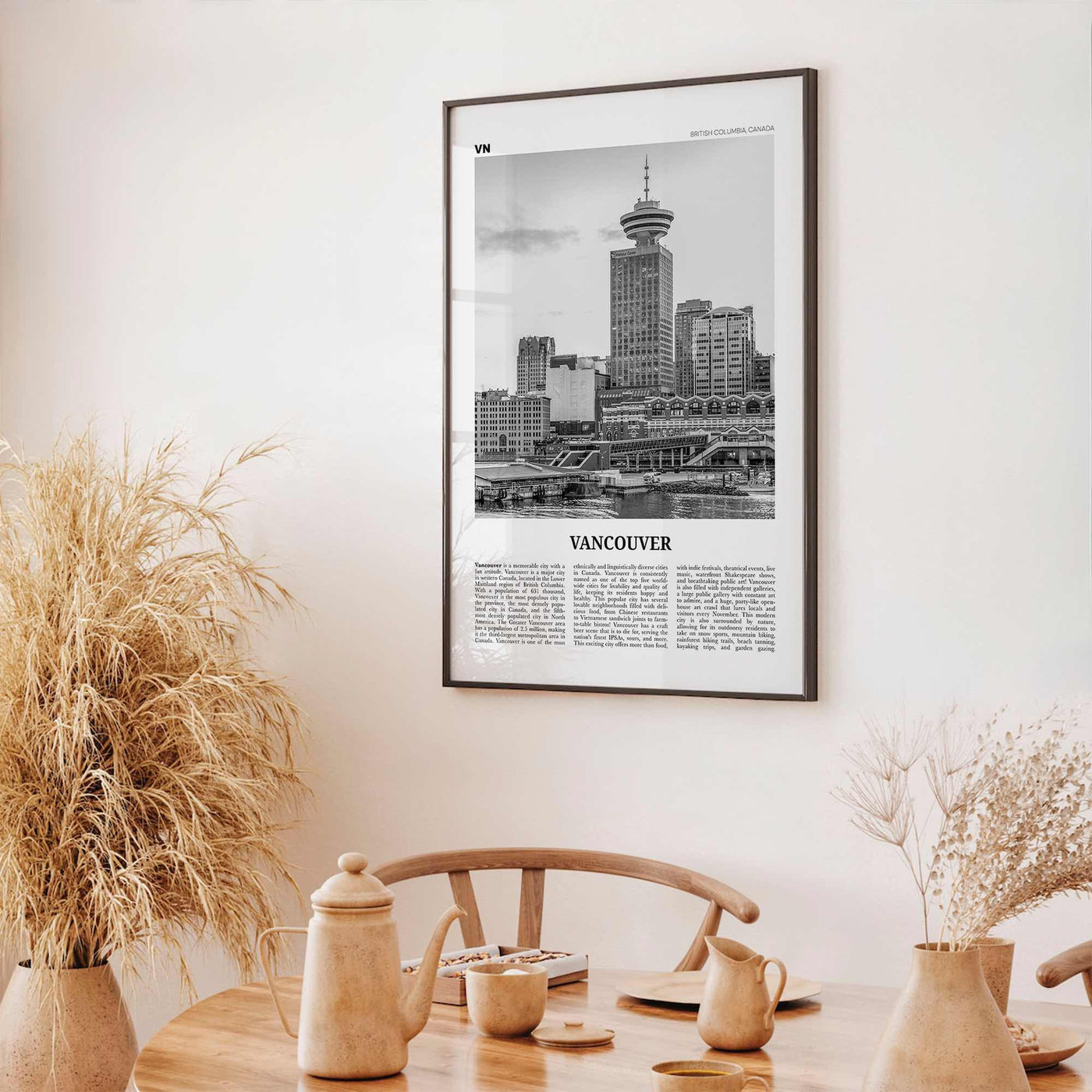 Vancouver Print Black and White Canada No 4, Vancouver Wall Art, Vancouver Poster, Vancouver Photo, British Columbia, North America