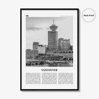 Vancouver Print Black and White Canada No 4, Vancouver Wall Art, Vancouver Poster, Vancouver Photo, British Columbia, North America