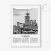 Vancouver Print Black and White Canada No 4, Vancouver Wall Art, Vancouver Poster, Vancouver Photo, British Columbia, North America