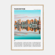 Vancouver, Canada Travel Color No 1 Poster