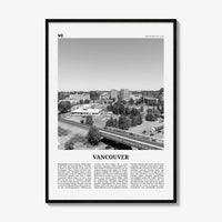 Vancouver Print Black and White Washington, Vancouver Wall Art, Vancouver Poster, Vancouver Photo, Vancouver Wall Décor, Vancouver Map, USA