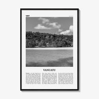 Vanuatu Print Black and White, Vanuatu Wall Art, Vanuatu Poster, Vanuatu Photo, Vanuatu Wall Décor, Vanuatu Map, Oceania