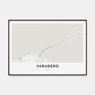 Varadero Map Landscape Poster