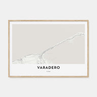 Varadero Map Landscape Poster