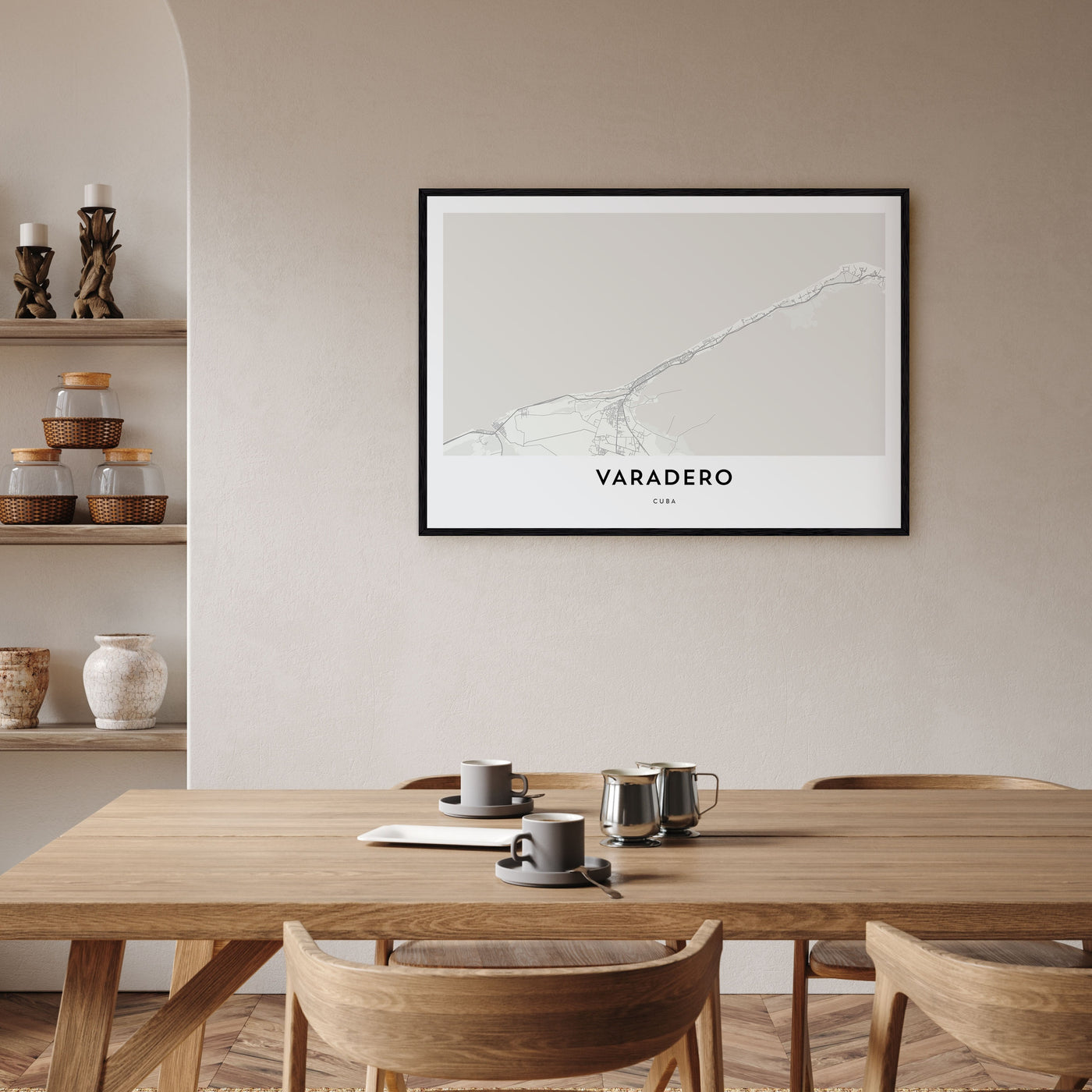 Varadero Map Landscape Poster