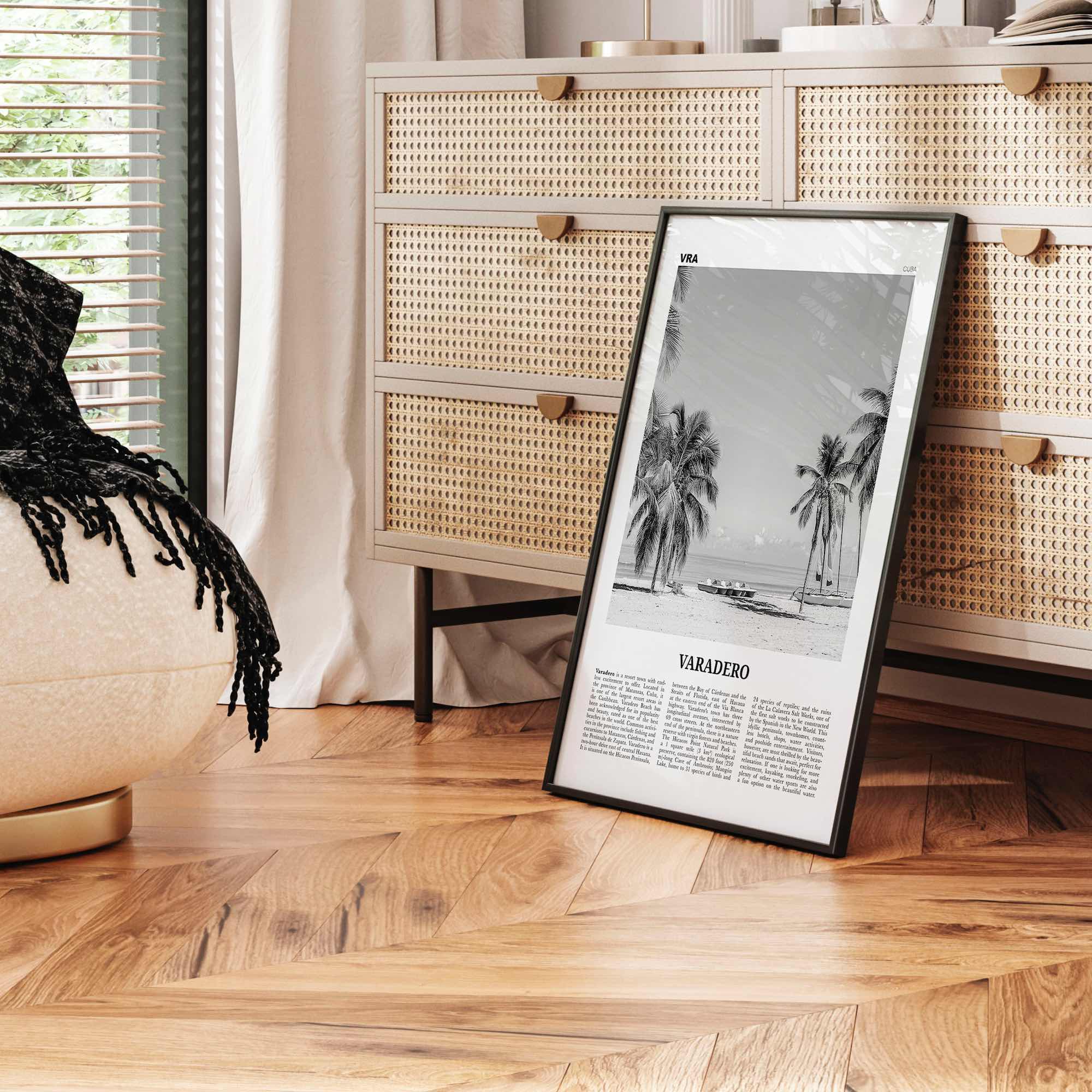 Varadero Print Black and White, Varadero Wall Art, Varadero Poster, Varadero Photo, Varadero Wall Decor, Playa Azul, Cuba, Cuban, Caribbean