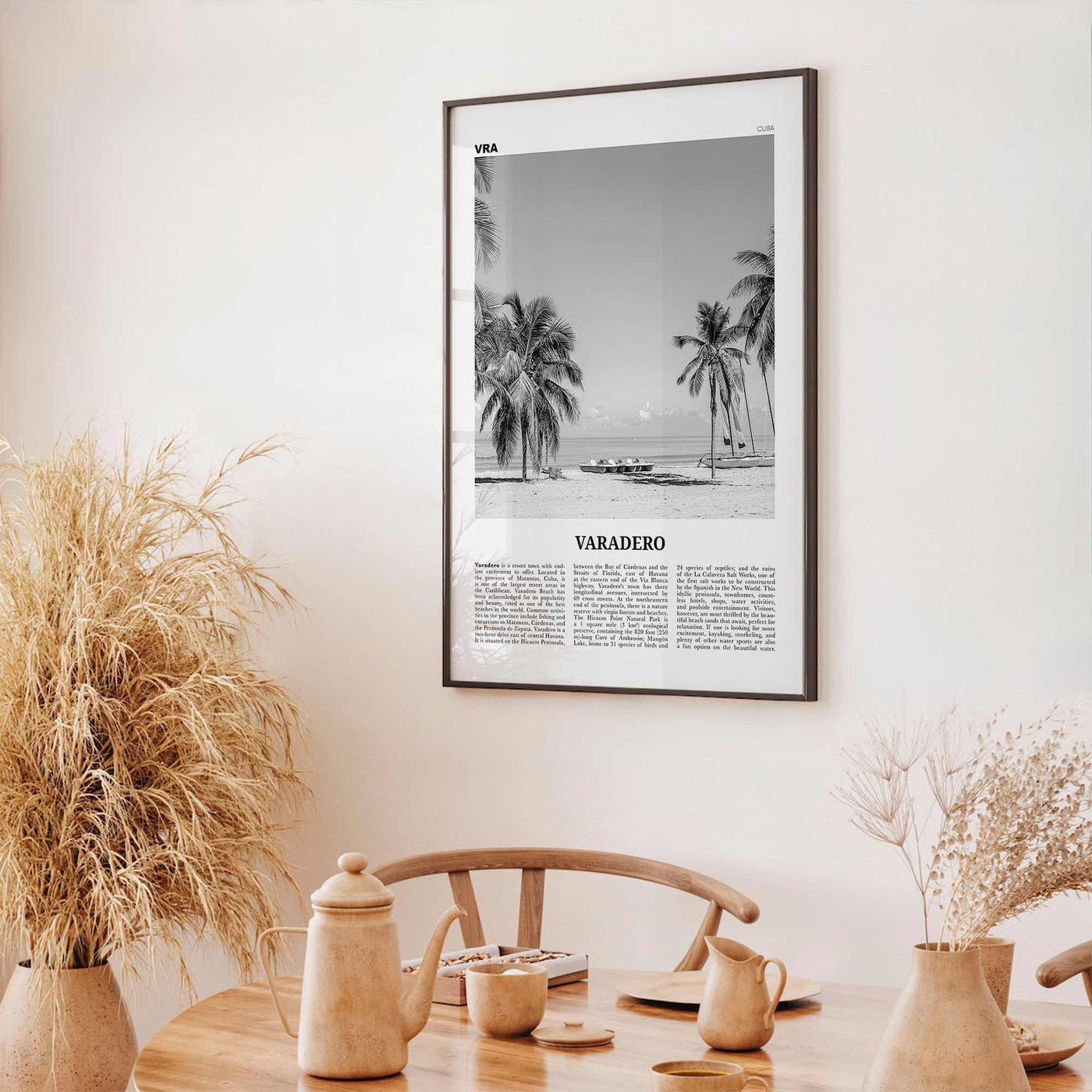 Varadero Print Black and White, Varadero Wall Art, Varadero Poster, Varadero Photo, Varadero Wall Decor, Playa Azul, Cuba, Cuban, Caribbean