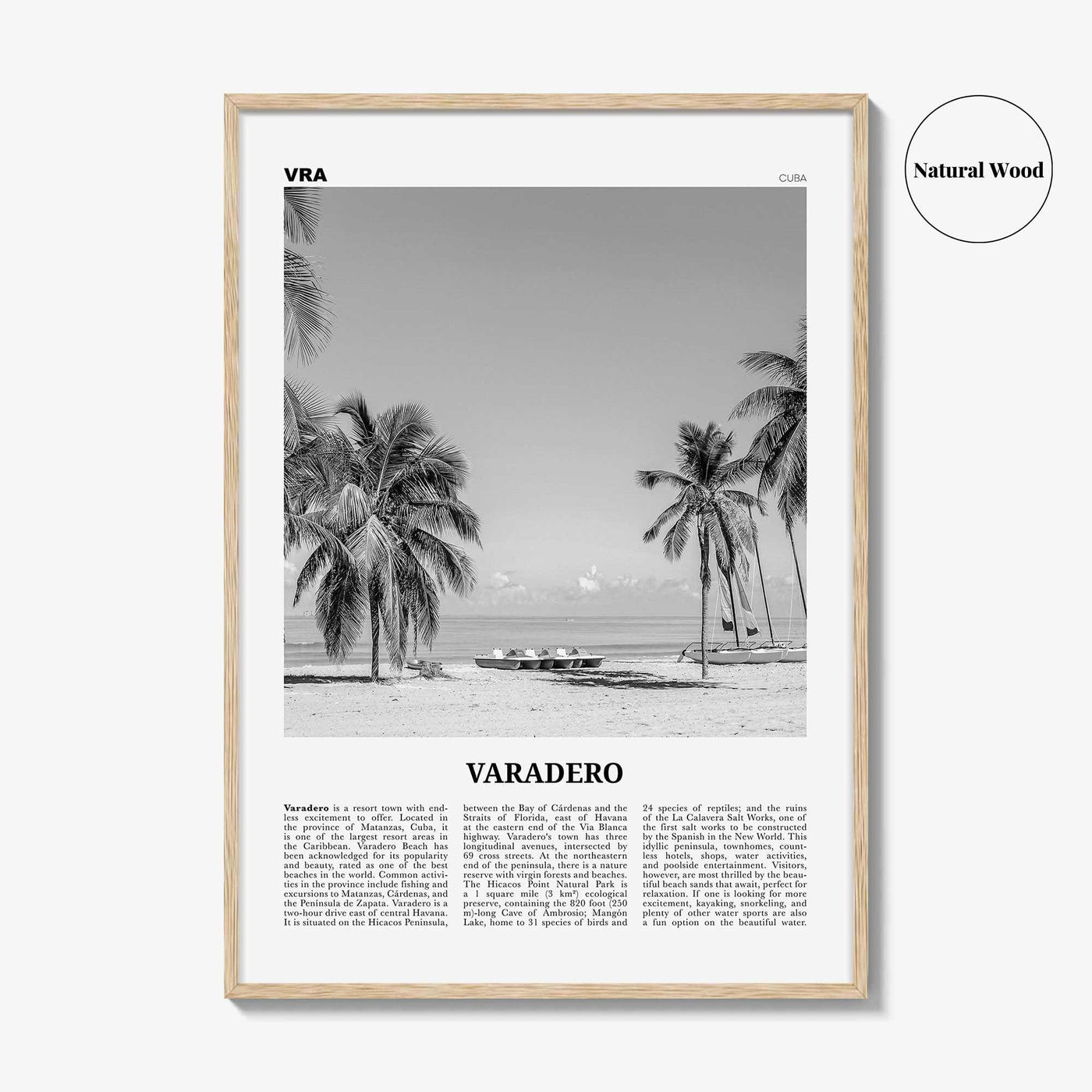 Varadero Print Black and White, Varadero Wall Art, Varadero Poster, Varadero Photo, Varadero Wall Decor, Playa Azul, Cuba, Cuban, Caribbean