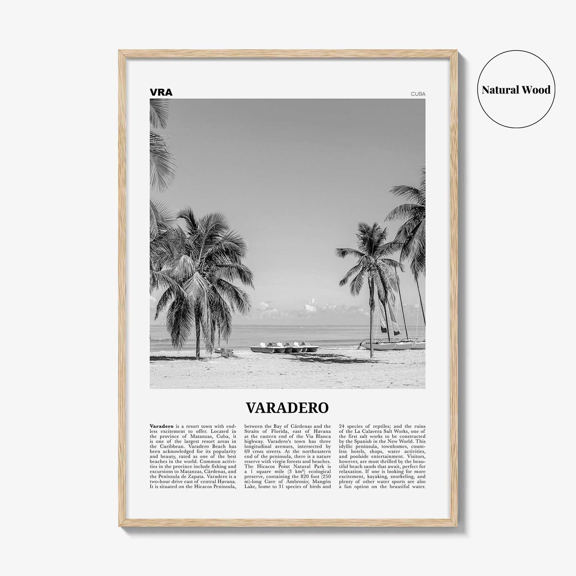 Varadero Print Black and White, Varadero Wall Art, Varadero Poster, Varadero Photo, Varadero Wall Decor, Playa Azul, Cuba, Cuban, Caribbean