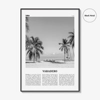 Varadero Print Black and White, Varadero Wall Art, Varadero Poster, Varadero Photo, Varadero Wall Decor, Playa Azul, Cuba, Cuban, Caribbean