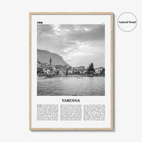 Varenna Print Black and White, Varenna Wall Art, Varenna Poster, Varenna Photo, Varenna Wall Décor, Varenna Map, Italy
