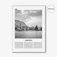 Varenna Print Black and White, Varenna Wall Art, Varenna Poster, Varenna Photo, Varenna Wall Décor, Varenna Map, Italy