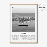 Varna Print Black and White, Varna Wall Art, Varna Poster, Varna Photo, Varna Wall Décor, Varna Map, Bulgaria