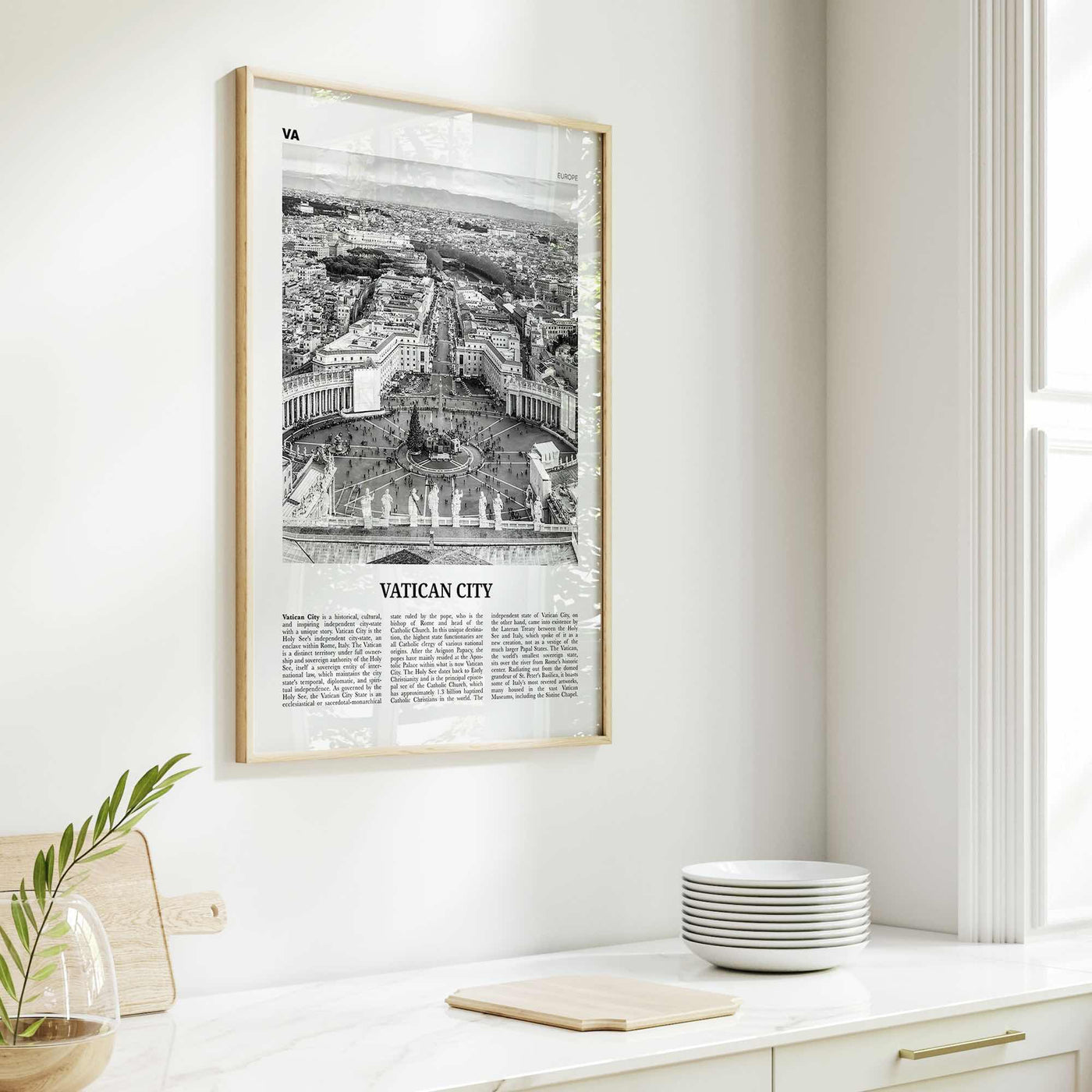 Vatican City Print Black and White, Vatican City Wall Art, Vatican City Poster, Vatican Photo, Italy, Italia, Vaticano, Vaticanae, Europe