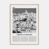 Vejer de la Frontera Travel B&W Poster