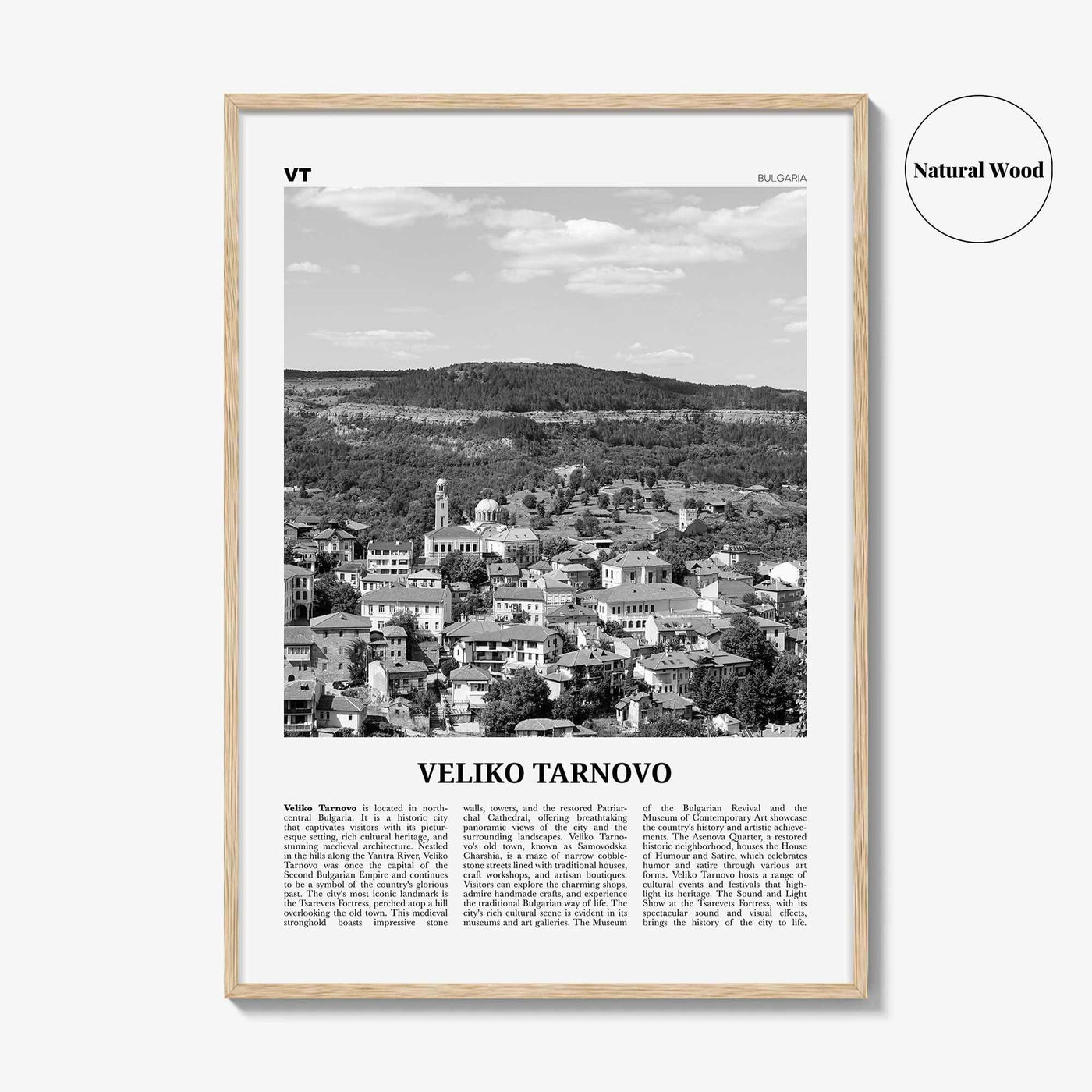 Veliko Tarnovo Print Black and White, Veliko Tarnovo Wall Art, Veliko Tarnovo Poster, Veliko Tarnovo Photo, Veliko Tarnovo Décor, Bulgaria