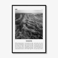 Veneto Print Black and White, Veneto Wall Art, Veneto Poster, Veneto Photo, Veneto Wall Décor, Veneto Map, Italy