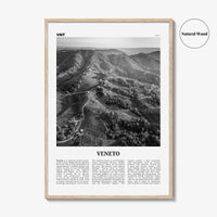 Veneto Print Black and White, Veneto Wall Art, Veneto Poster, Veneto Photo, Veneto Wall Décor, Veneto Map, Italy