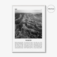 Veneto Print Black and White, Veneto Wall Art, Veneto Poster, Veneto Photo, Veneto Wall Décor, Veneto Map, Italy