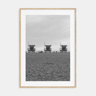 Venice Beach Photo B&W Poster