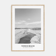 Venice Beach Portrait B&W No 1 Poster